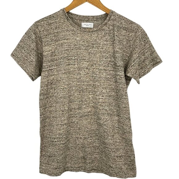 John Elliott Size S 1 T-Shirt Mens Heathered Brown Short Sleeve 100% Cotton - Picture 1 of 6